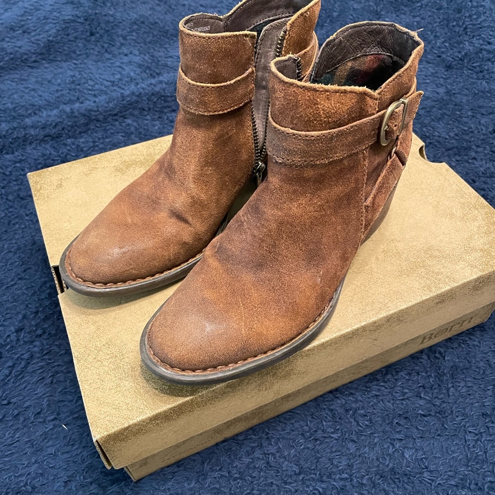 Born Leather Ankle Boots